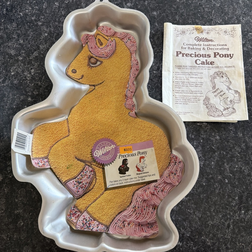 Vtg. Wilton 1986 Precious Pony Cake Pan Mold 2105-2914